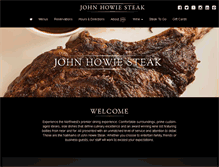 Tablet Screenshot of johnhowiesteak.com